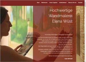 Grafikdesign und Webdesign für Elena Wüst - Umsetzung in WordPress 