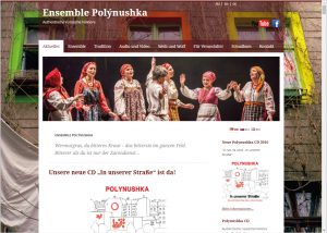 Webdesign und Grafikdesign für Ensemble Polynushka